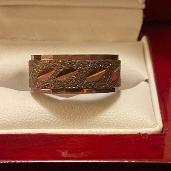 Vintage copper ring #7 - Picture 2 of 3